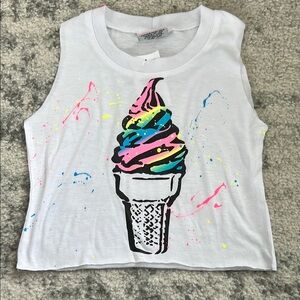 Firehouse Kids Colorful Ice Cream Print Tank Top